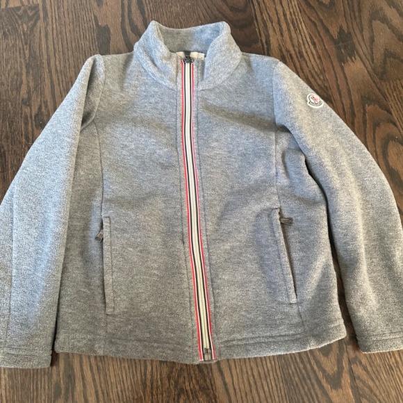 MONCLER MAGLIA CARDIGAN SWEATSHIRT GREY - Picture 2 of 5